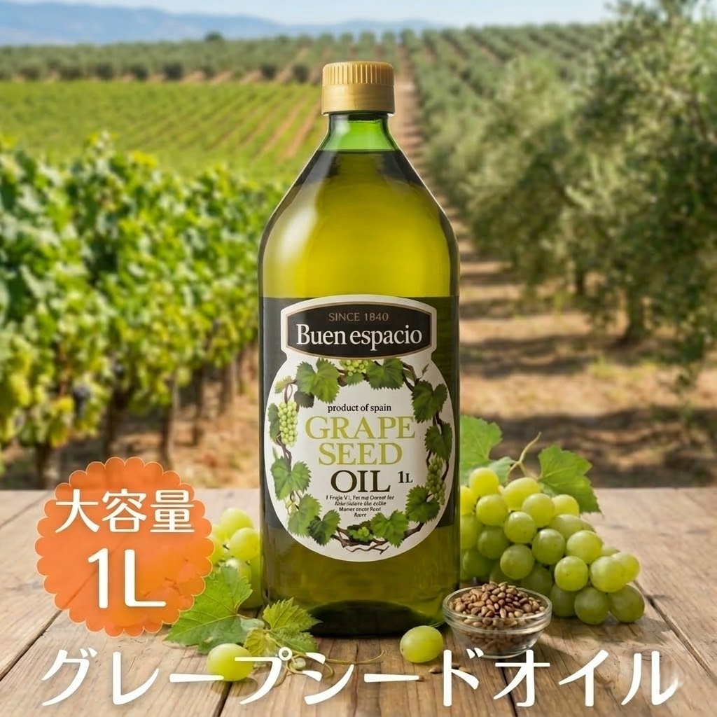 スペイン産 グレープシードオイル 1L ブエンエスパシオ